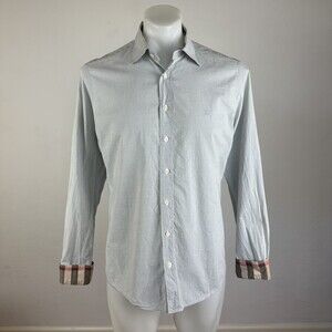 Burberry Nova Check Flip Cuff Shirt Size Medium